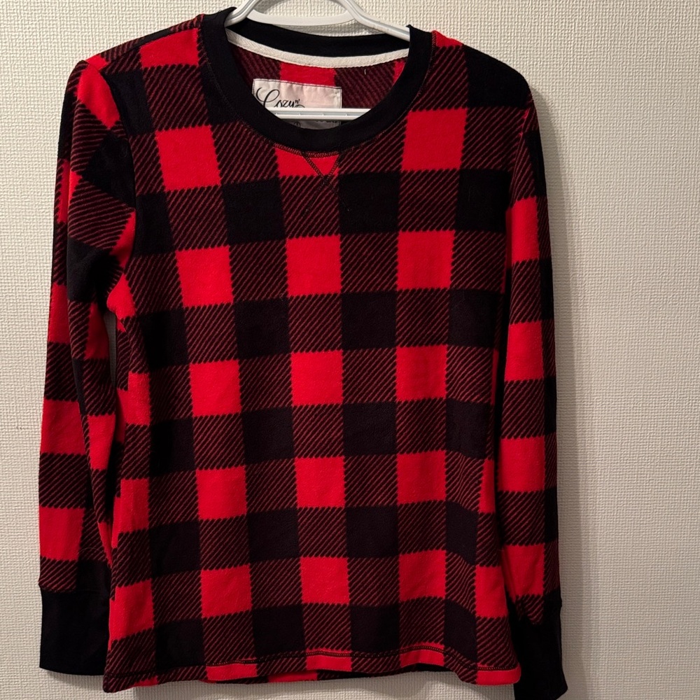Cozy Casual Red and Black Plaid Top
